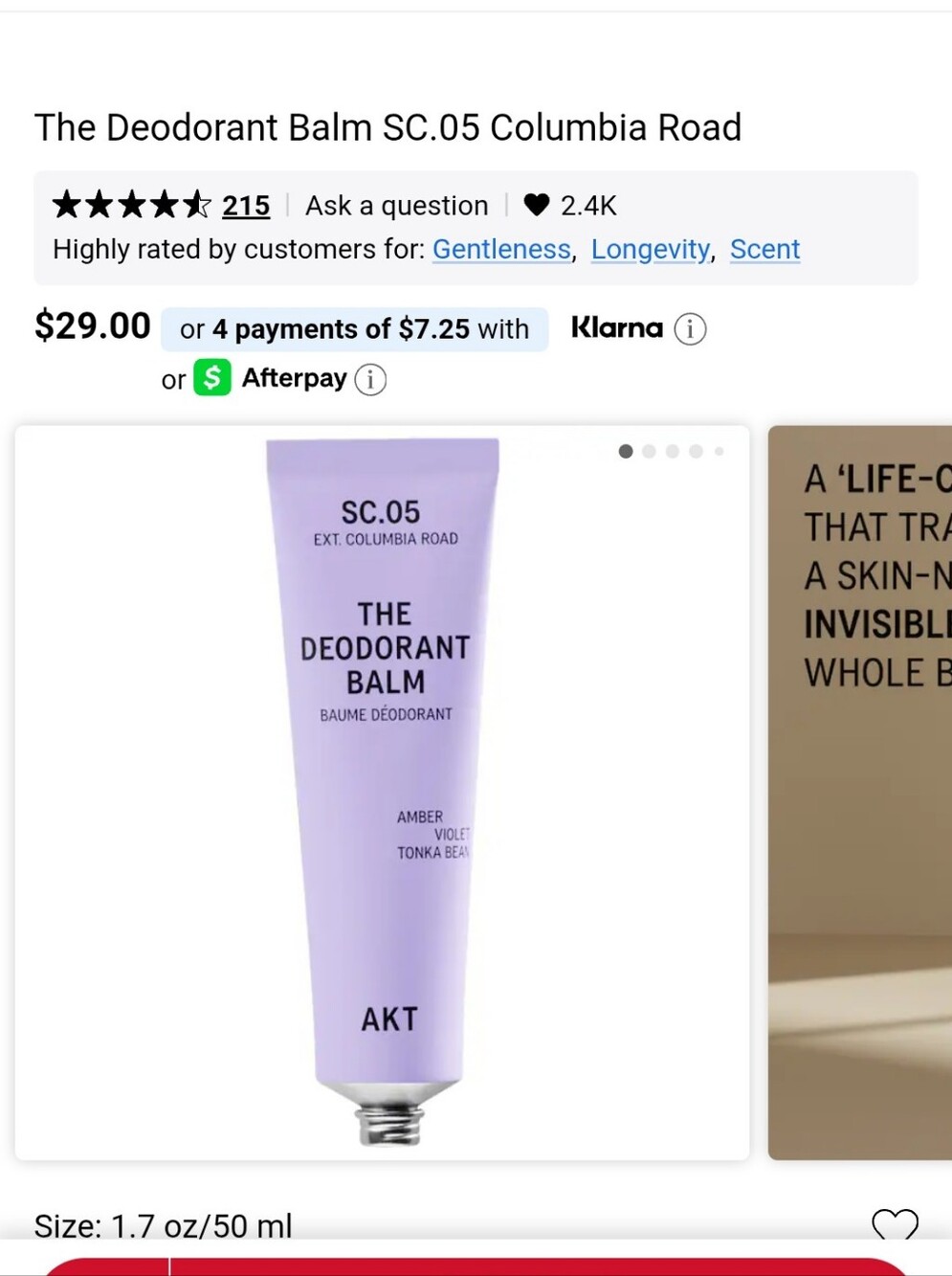 AKT The Deodorant BalM & The Assistant